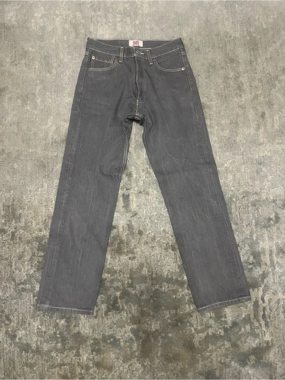 Levi's Men's Straight-Leg Jeans in Dark Gray
